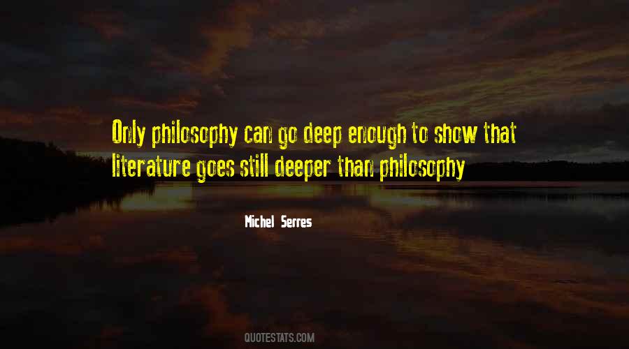 Philosophy Literature Quotes #28500