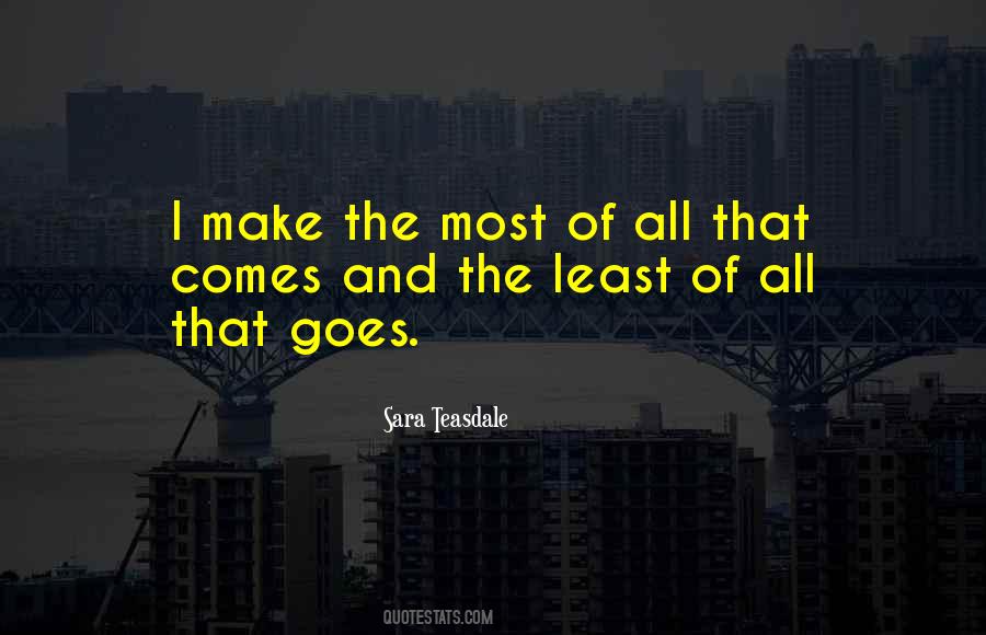 Most Of All Quotes #1212122