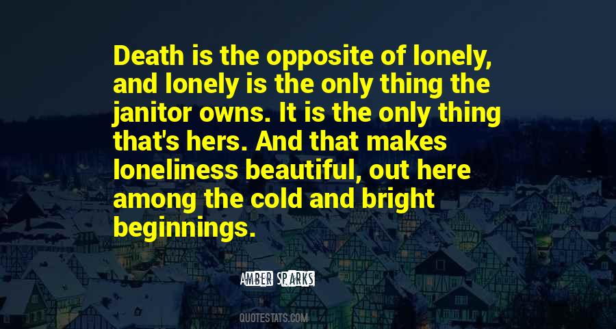 Cold And Lonely Quotes #1045540