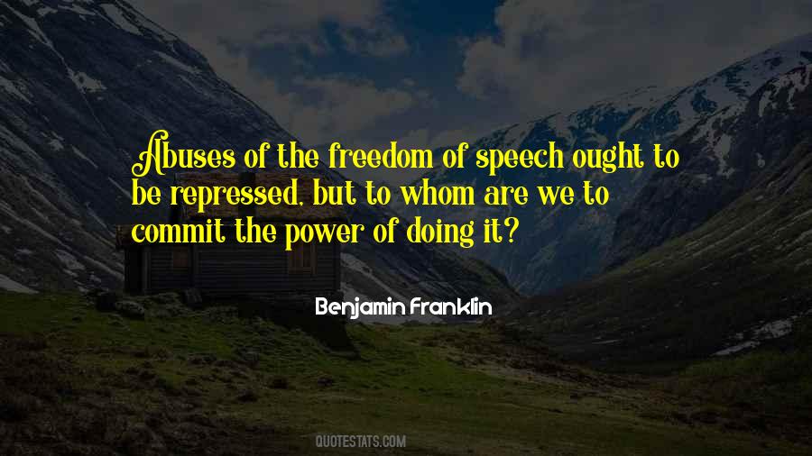 Quotes About The Power Of Speech #313305