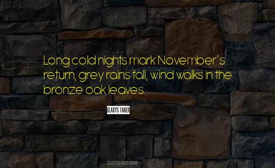 Cold Nights Quotes #285843