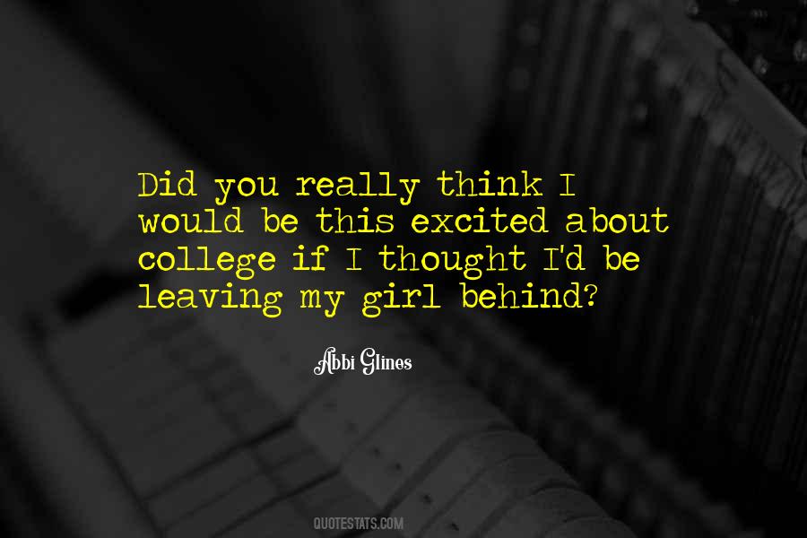 Quotes About Leaving College #200122