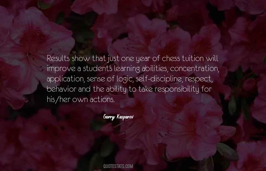 Take Responsibility For Your Actions Quotes #1355345