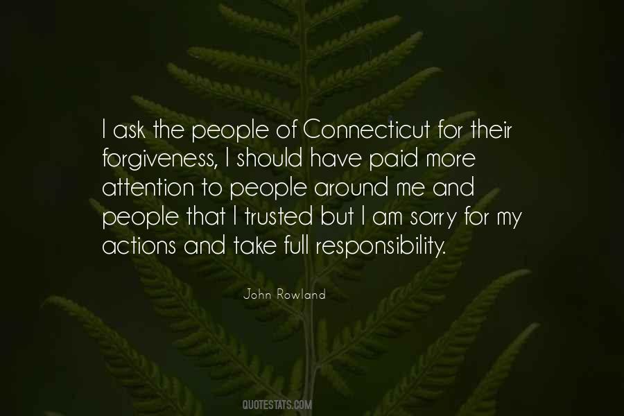 Take Responsibility For Your Actions Quotes #501221