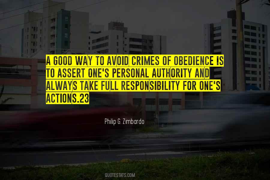 Take Responsibility For Your Actions Quotes #791574