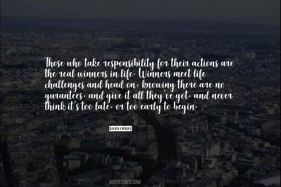 Take Responsibility For Your Actions Quotes #81033
