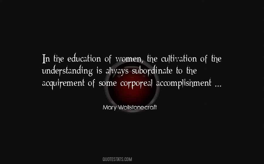 Education Of Women Quotes #1134966