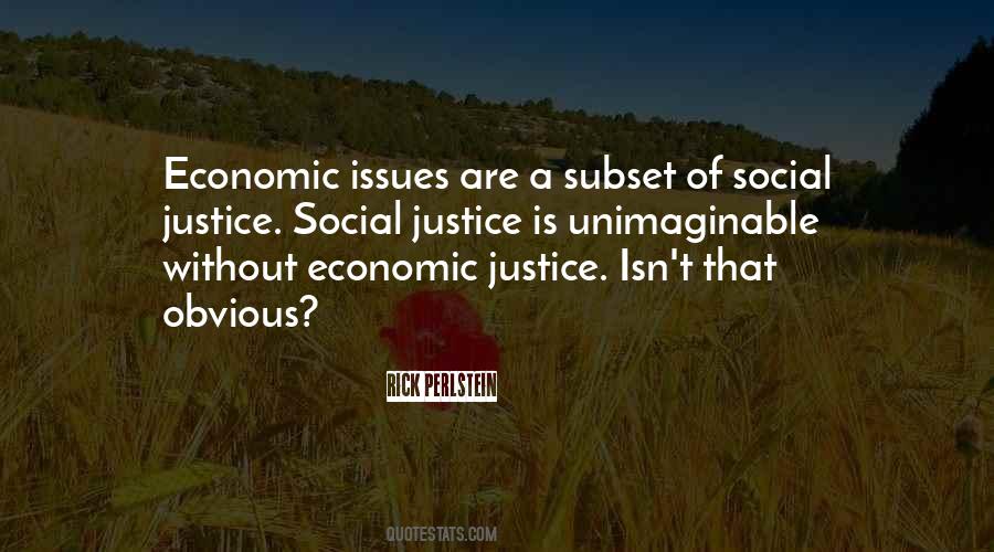 Economic Issues Quotes #561749