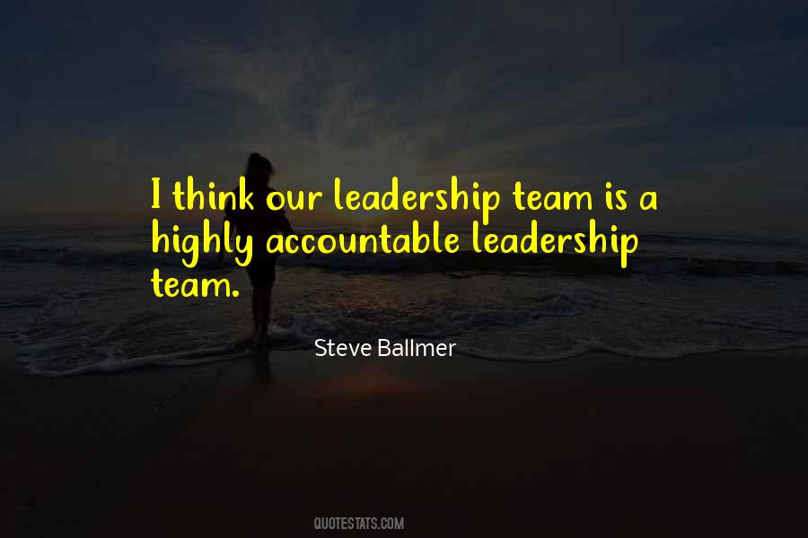 Leadership Team Quotes #64756