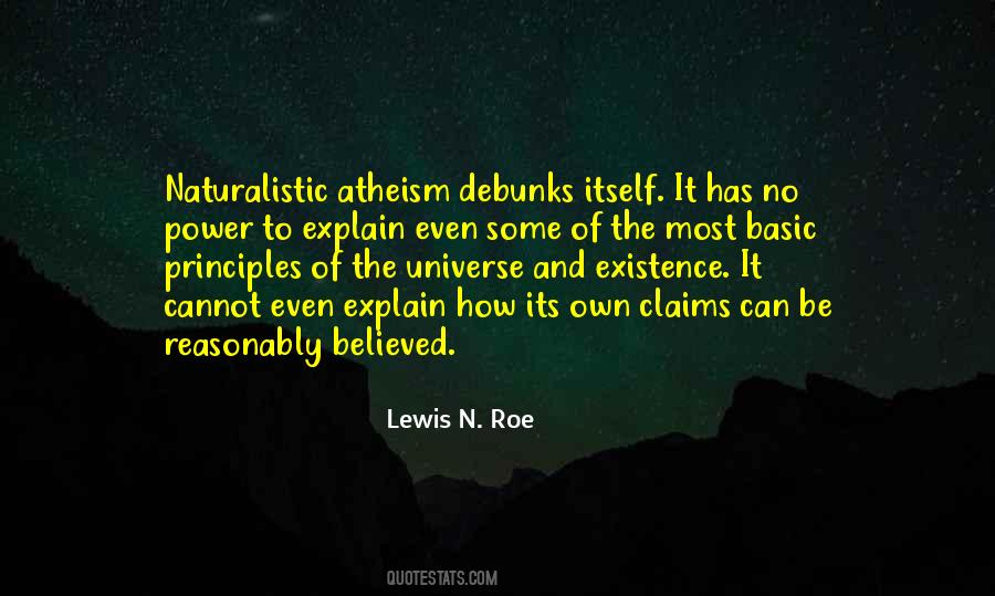 Naturalistic Atheism Quotes #852427