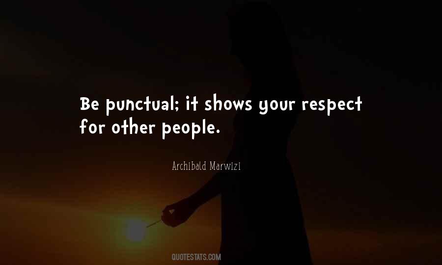 Be Punctual Quotes #210219