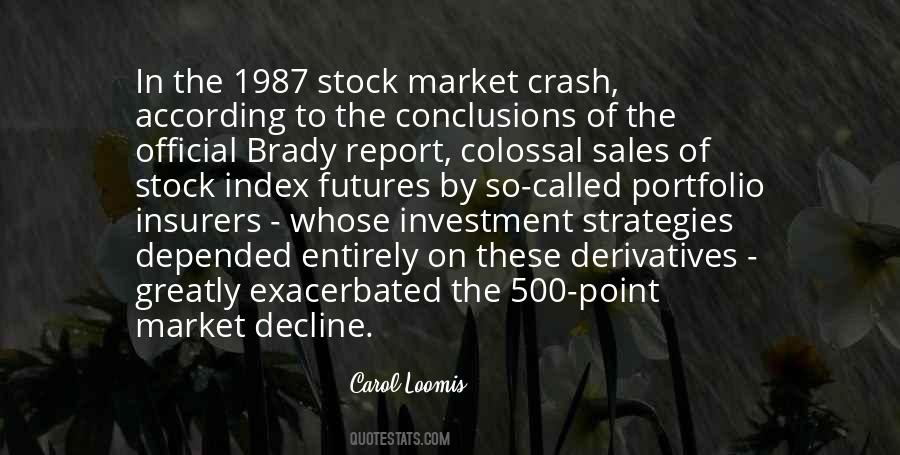 Market Decline Quotes #523773