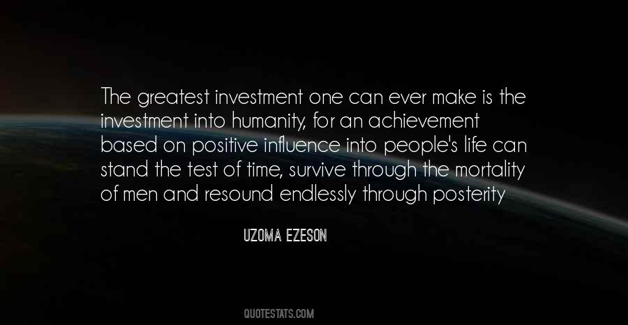 Life S Investment Quotes #1450864