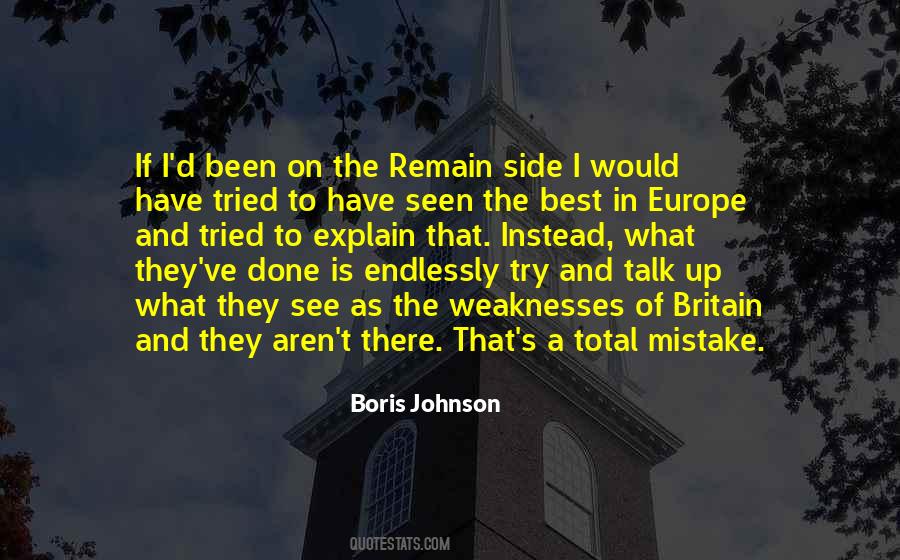 Boris Johnson Remain Quotes #1248984
