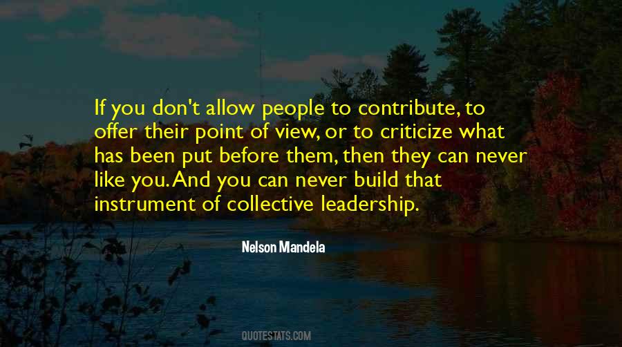 Collective Leadership Quotes #1341980