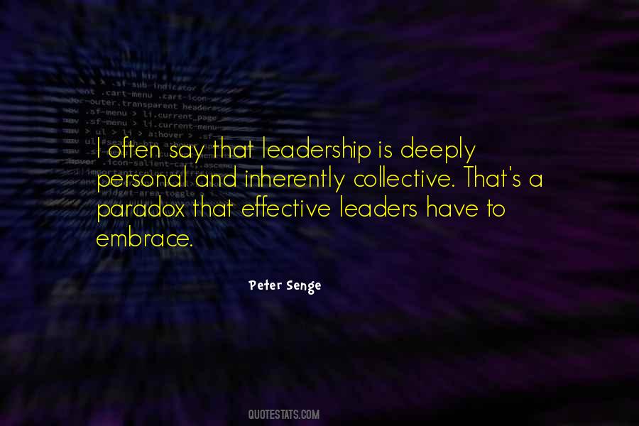 Collective Leadership Quotes #1875168