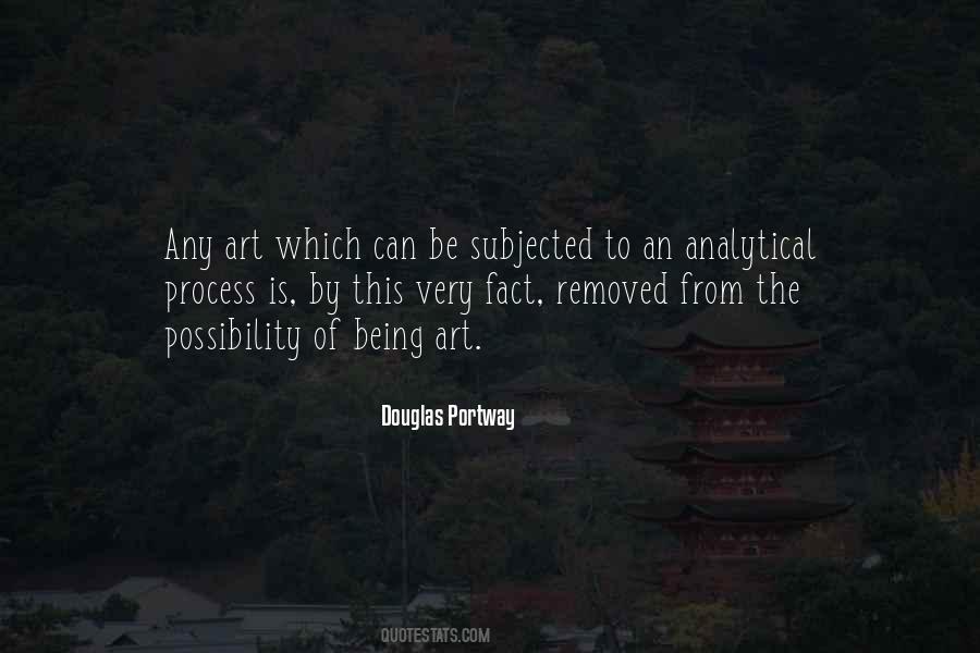Being Analytical Quotes #1391118