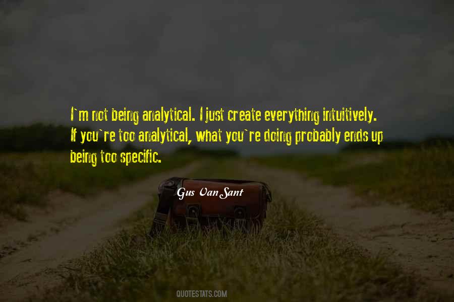 Being Analytical Quotes #443909