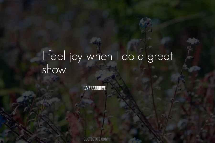 I Feel Joy Quotes #1066940