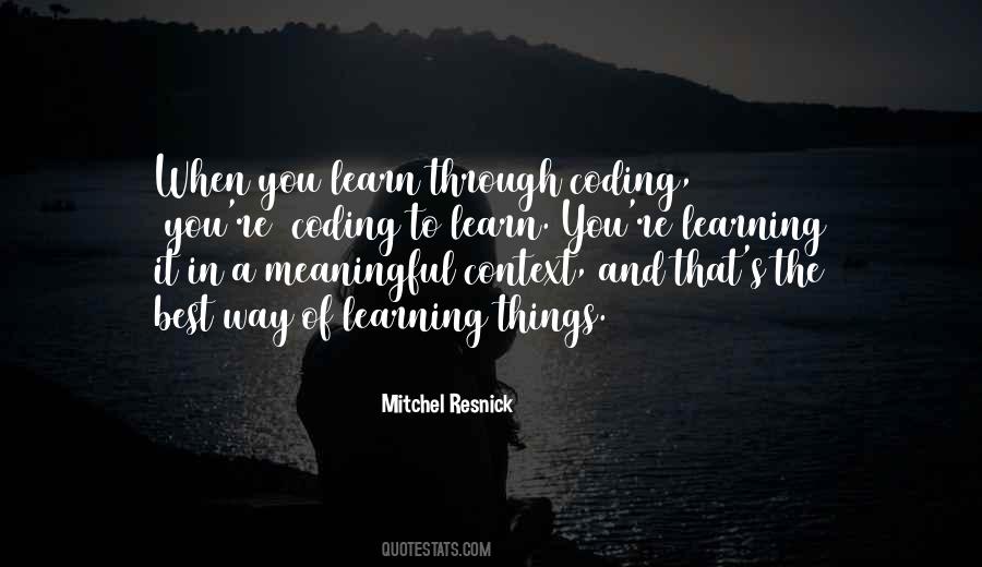 Quotes About Learning Things #1790699