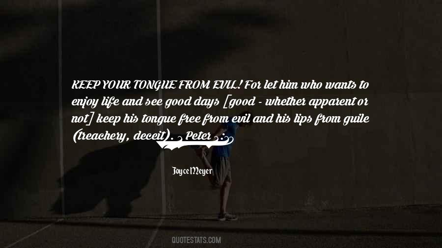 Evil Tongue Quotes #1633567