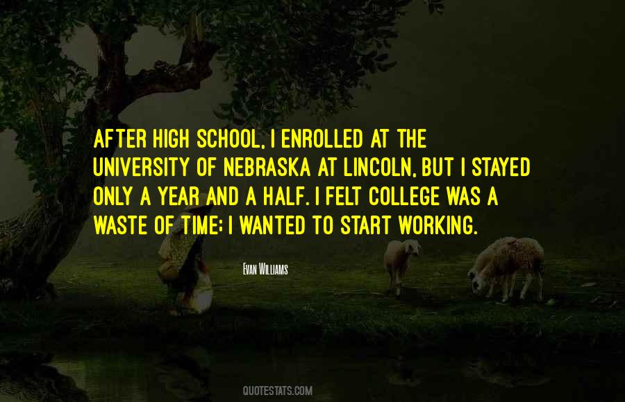 College Waste Of Time Quotes #1755934