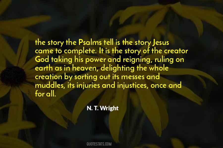 Story Of Creation Quotes #1091891