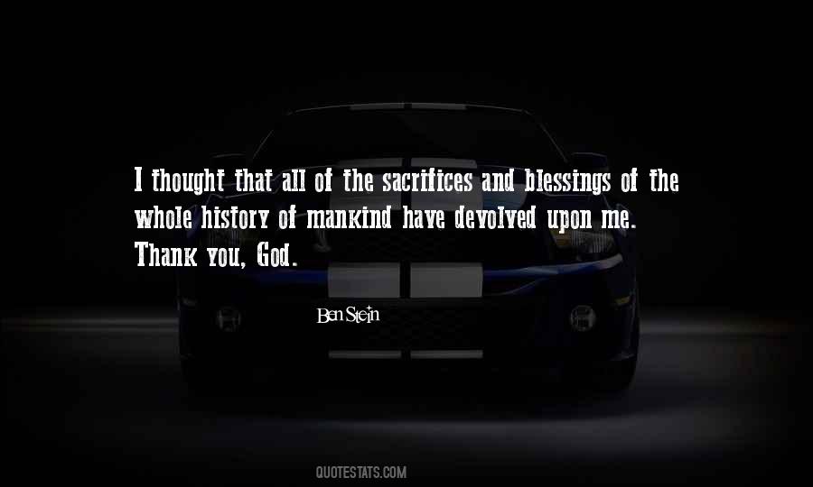 Thank You For Your Sacrifices Quotes #174875