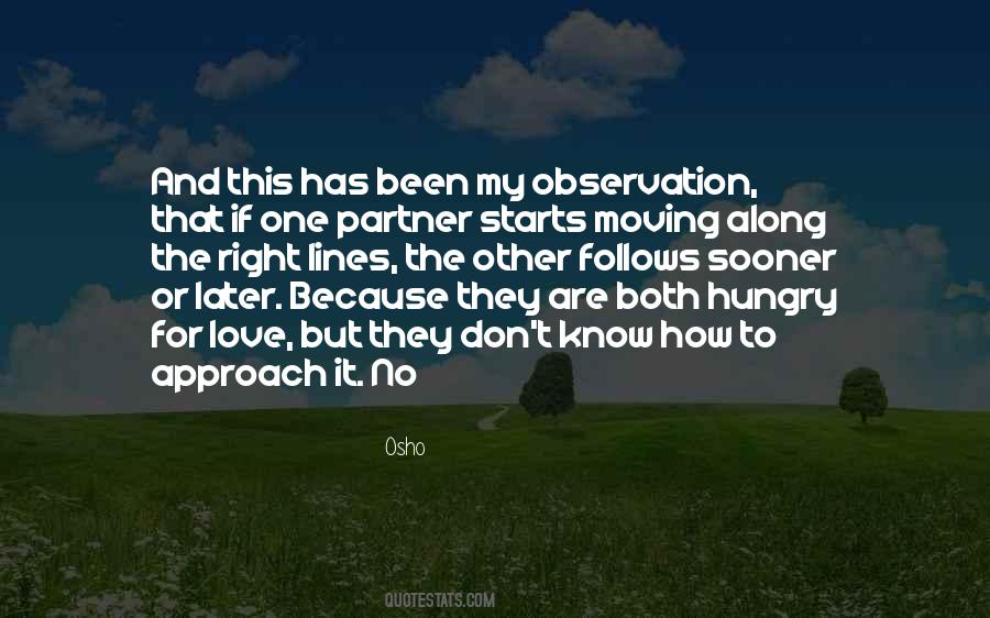 Hungry For Love Quotes #1810271