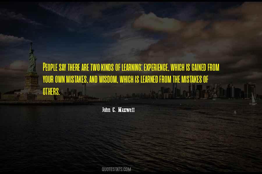 Quotes About Learning From The Mistakes Of Others #1148344