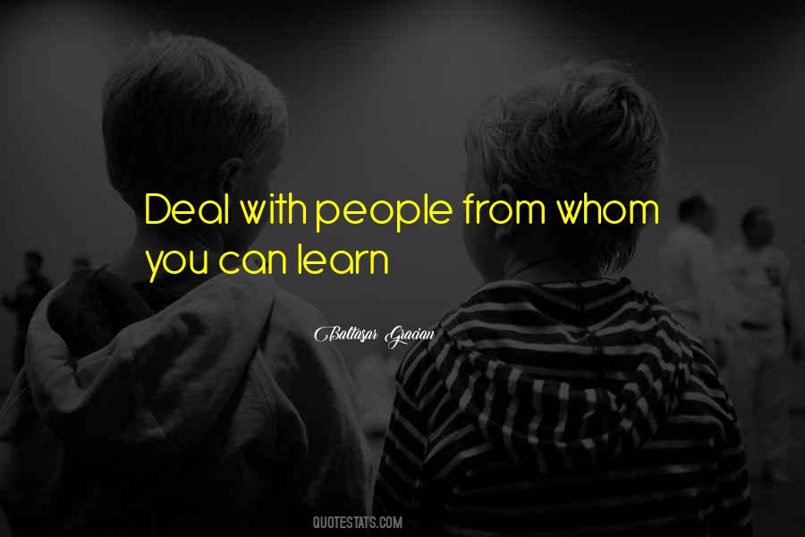 Quotes About Learning From People #973412