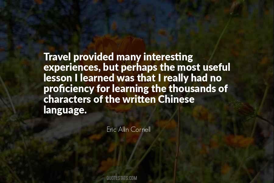 Quotes About Learning Experiences #645869