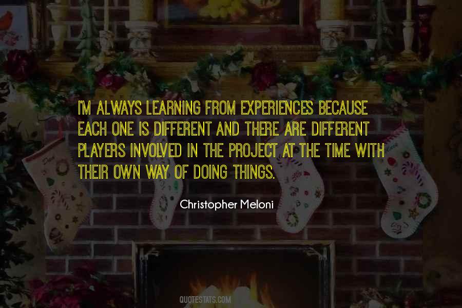 Quotes About Learning Experiences #873896