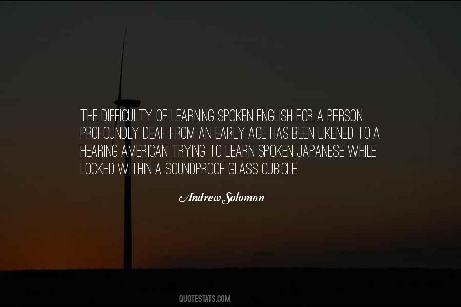 Quotes About Learning English #1629898