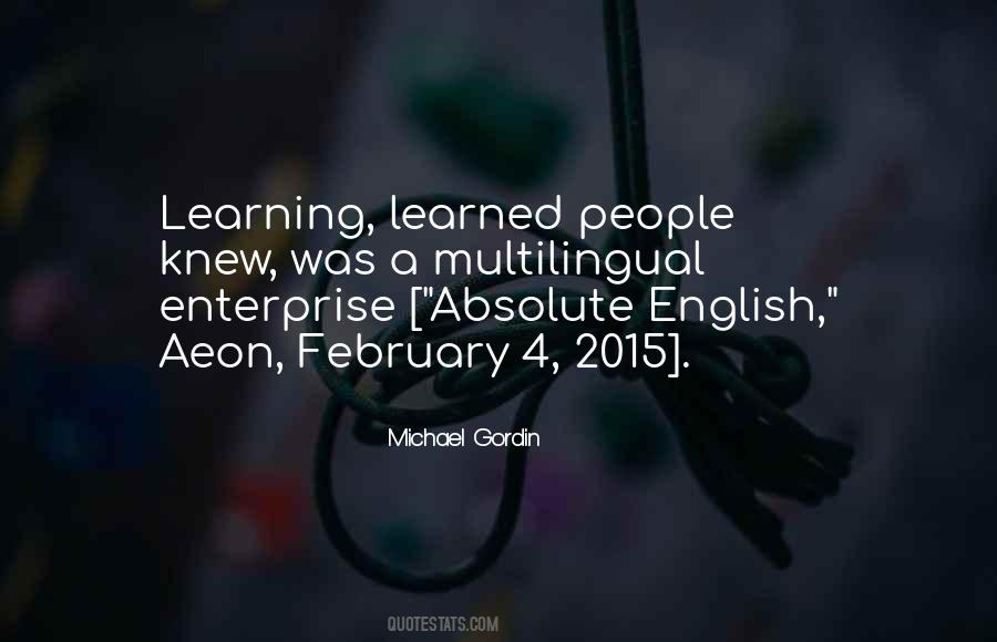 Quotes About Learning English #1644068