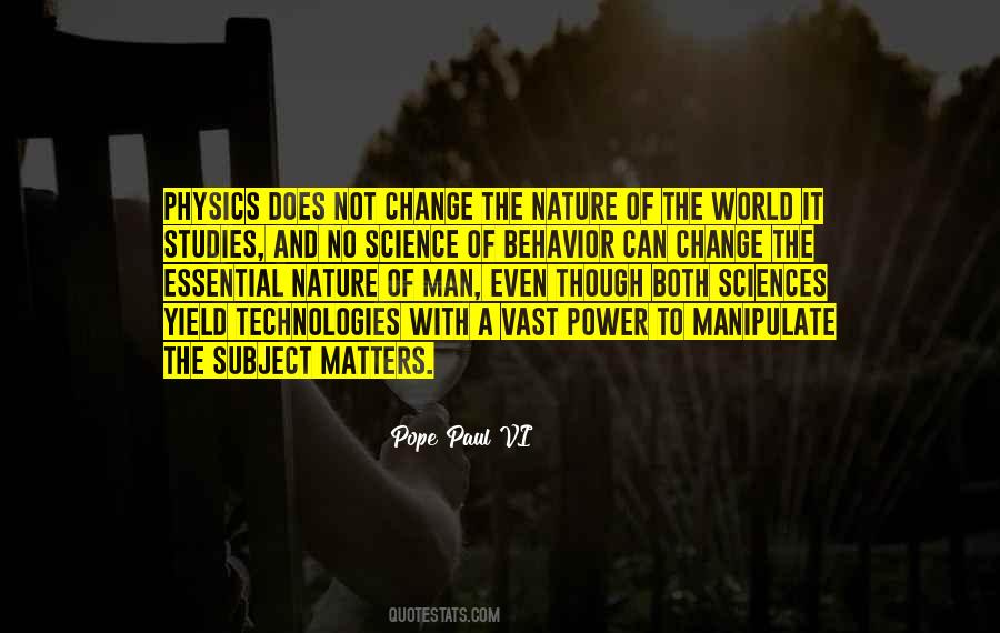 Nature Of The World Quotes #1612090