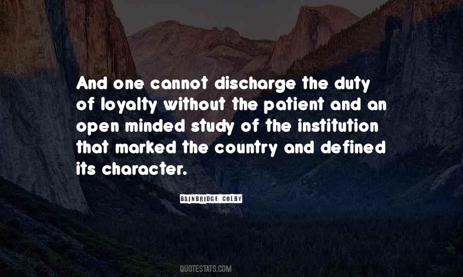 Duty Loyalty Quotes #1563205