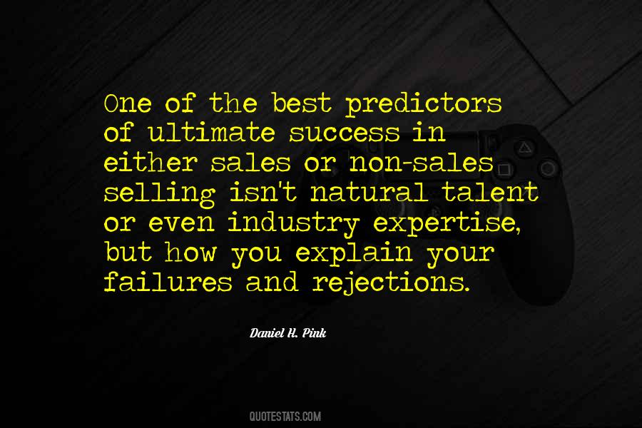 Predictors Of Success Quotes #1020013