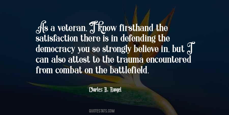 Combat Veteran Quotes #23259