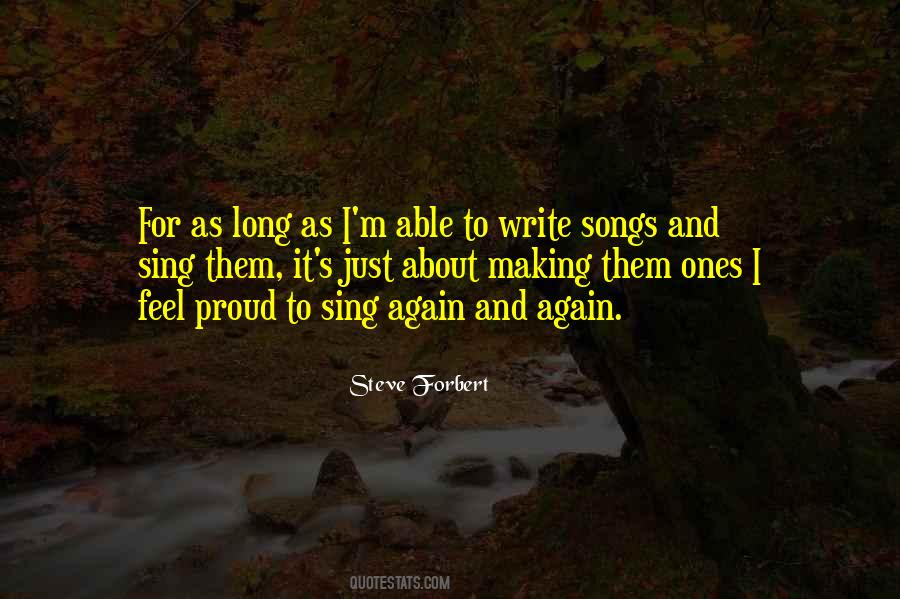 Feel Proud Quotes #1500010