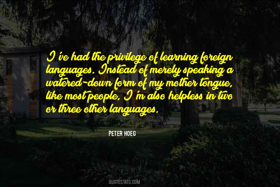 Quotes About Learning A Foreign Language #1078646