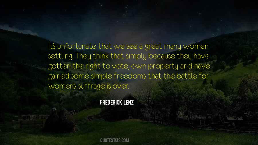 Women Having The Right To Vote Quotes #378199
