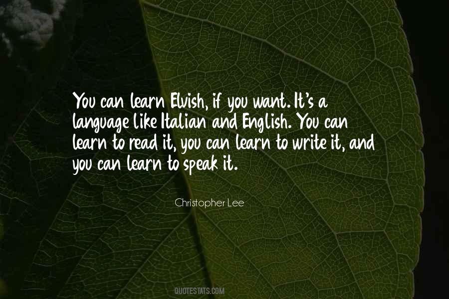 Quotes About Learn English #833187