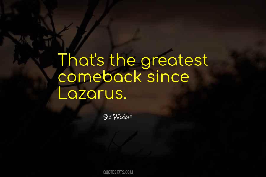 Comeback Quotes #1052460