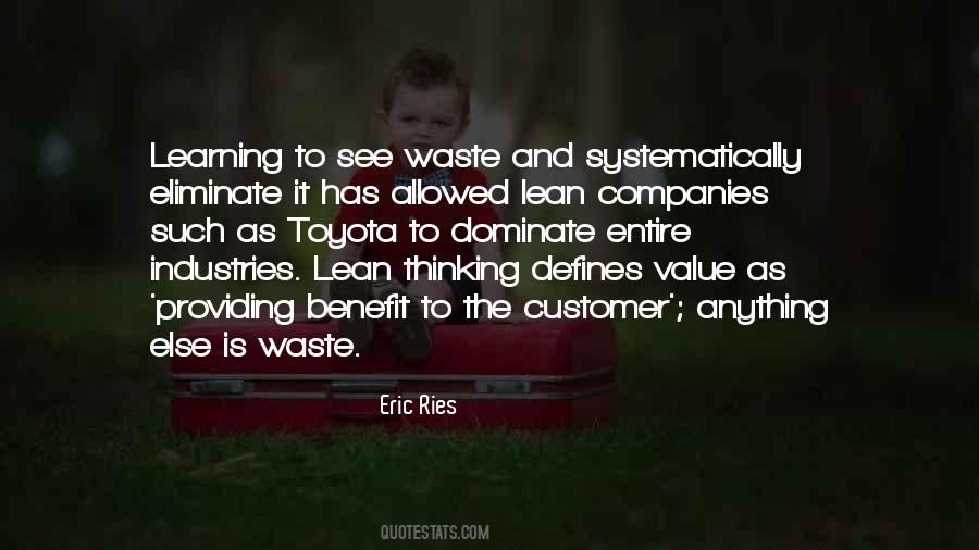 Quotes About Lean Thinking #157823