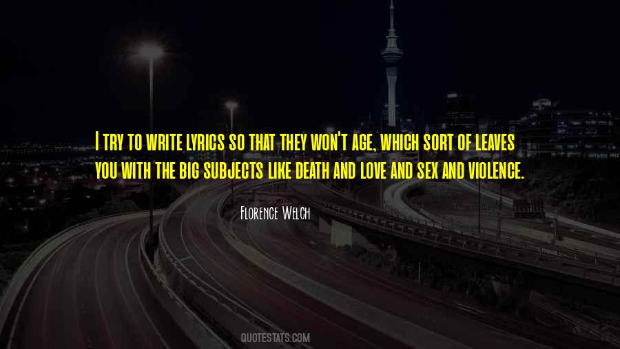 Violence Love Quotes #320930
