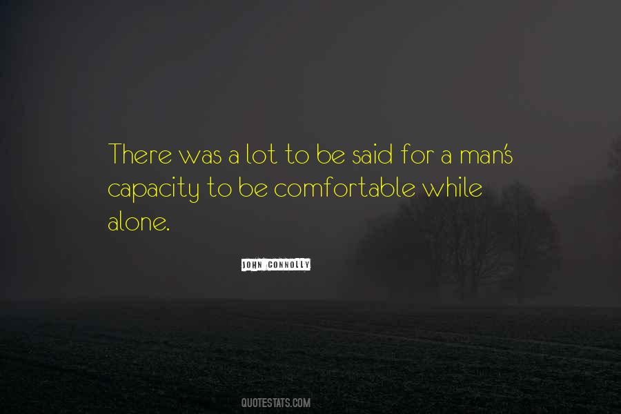 Comfortable Alone Quotes #399736