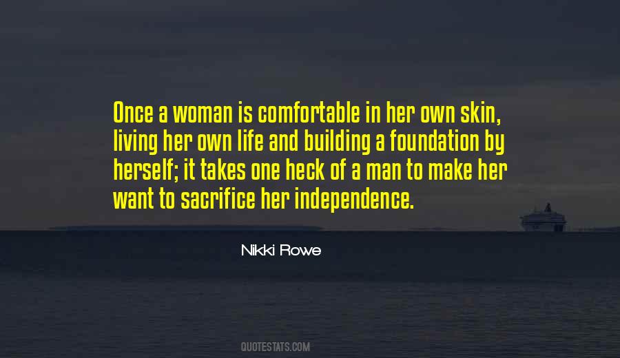 Comfortable In Her Own Skin Quotes #1242348