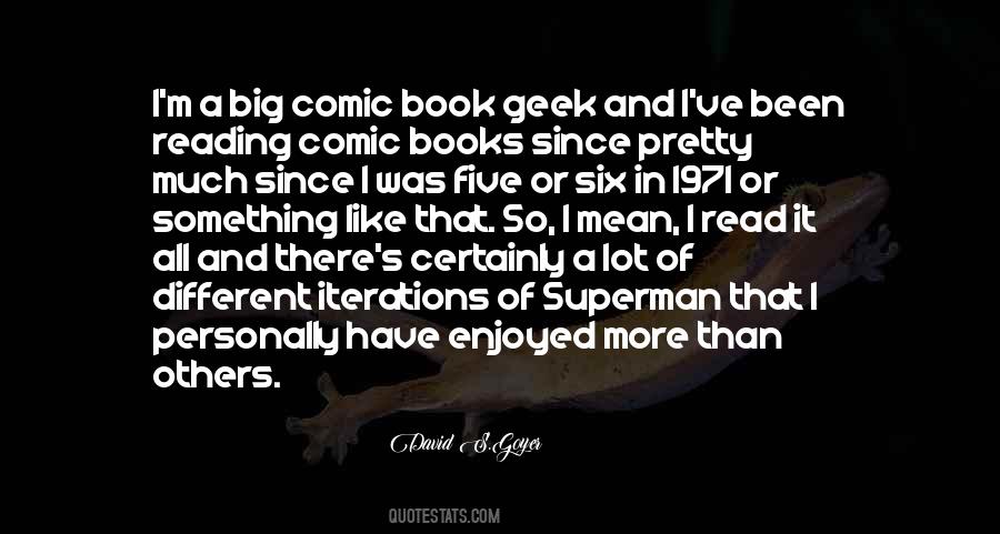 Comic Book Geek Quotes #176113