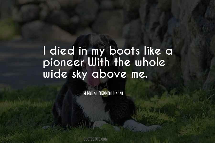 Died With Their Boots Quotes #41626